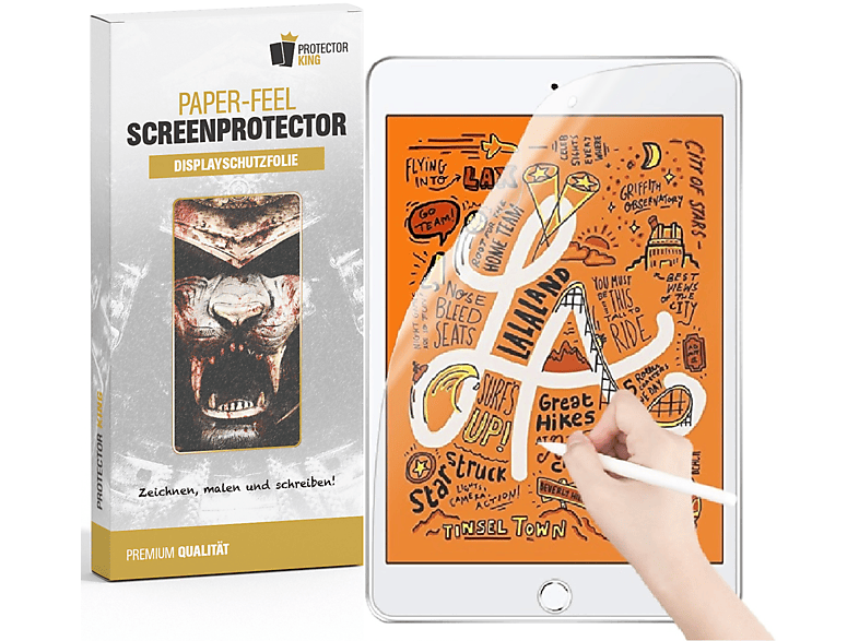 Paperfeel malen Schreiben iPad PROTECTORKING oder Apple 1x skizzieren Pro 9.7) Displayschutzfolie(für