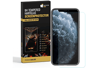 PROTECTORKING 6x FULL COVER 9H Hartglas Schutzglas HD KLAR Displayschutzfolie(für Apple iPhone 11 Pro)
