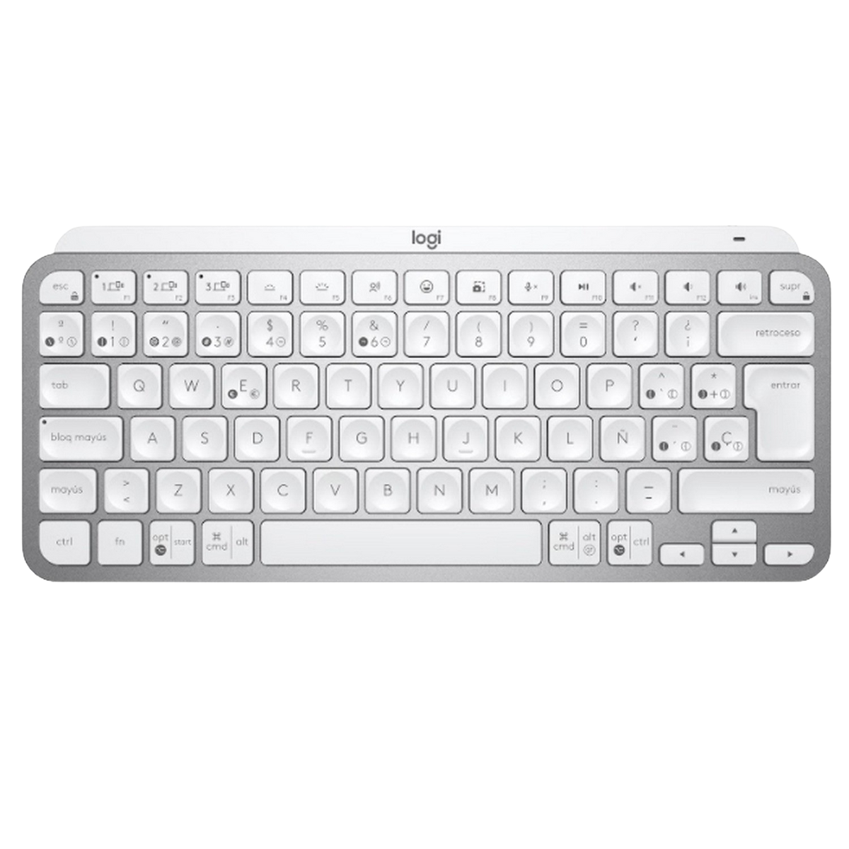 Teclado inalámbrico - 920-010491 LOGITECH, Gris Pálido