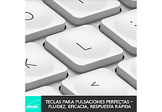 Teclado inalámbrico  - 920-010491 LOGITECH, Gris Pálido