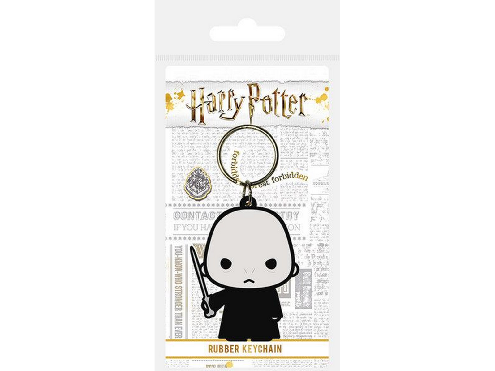 Llavero de Harry Potter de Voldemort con varita.