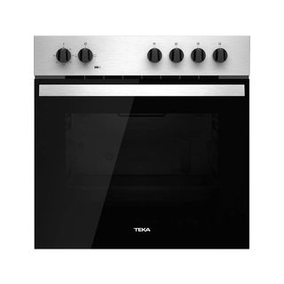 Horno multifunción - TEKA Accesorio horno, Integrado + Libre instalación, 3 funciones de cocinado, Esmalte fácil de limpiar, 72 l, 60 cm, Inox