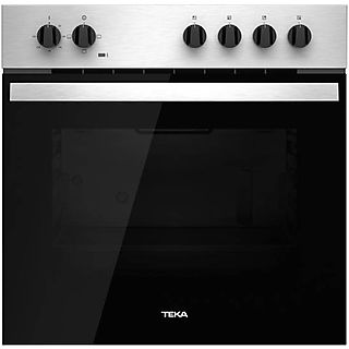 Horno multifunción - TEKA Accesorio horno, Integrado + Libre instalación, 3 funciones de cocinado, Esmalte fácil de limpiar, 72 l, 60 cm, Inox
