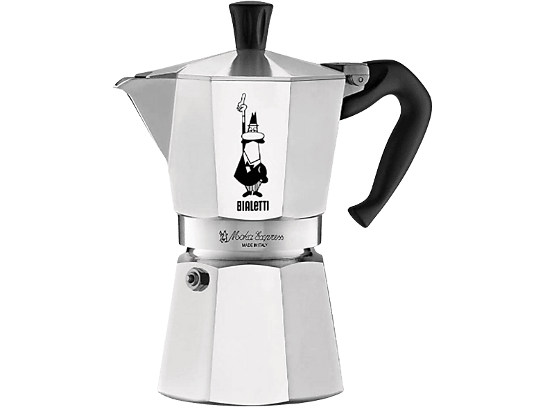 BIALETTI 1163 MOKA EXPRESS 6 TASSEN Espressokocher Silber | Kaffeebereiter