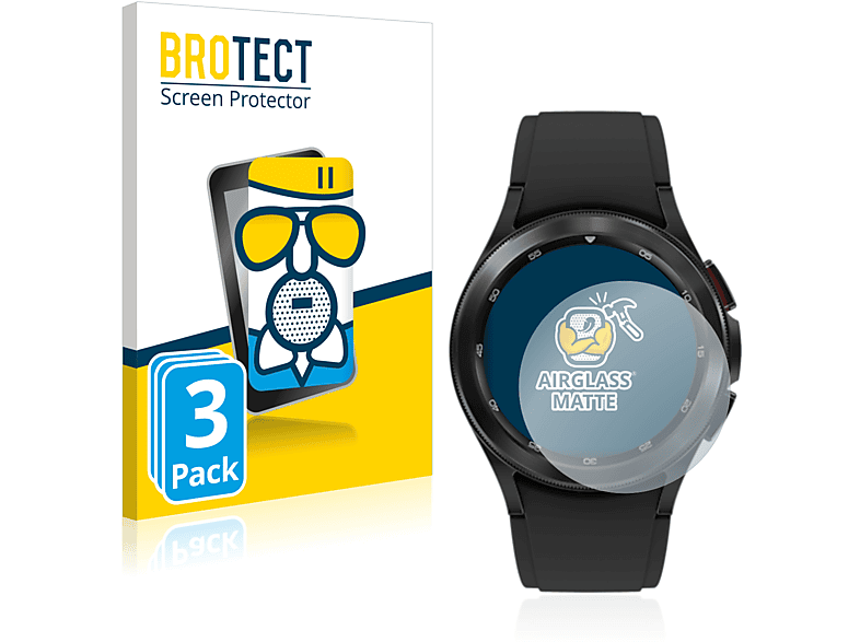 BROTECT 3x Schutzfolie(für 4 Airglass matte Watch Galaxy (42mm)) Classic Samsung