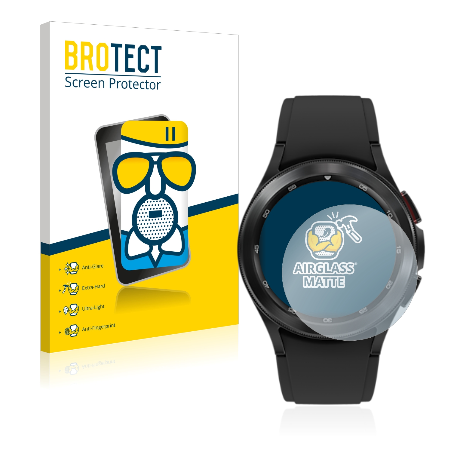 BROTECT Airglass matte Watch Schutzfolie(für Classic Samsung (42mm)) Galaxy 4