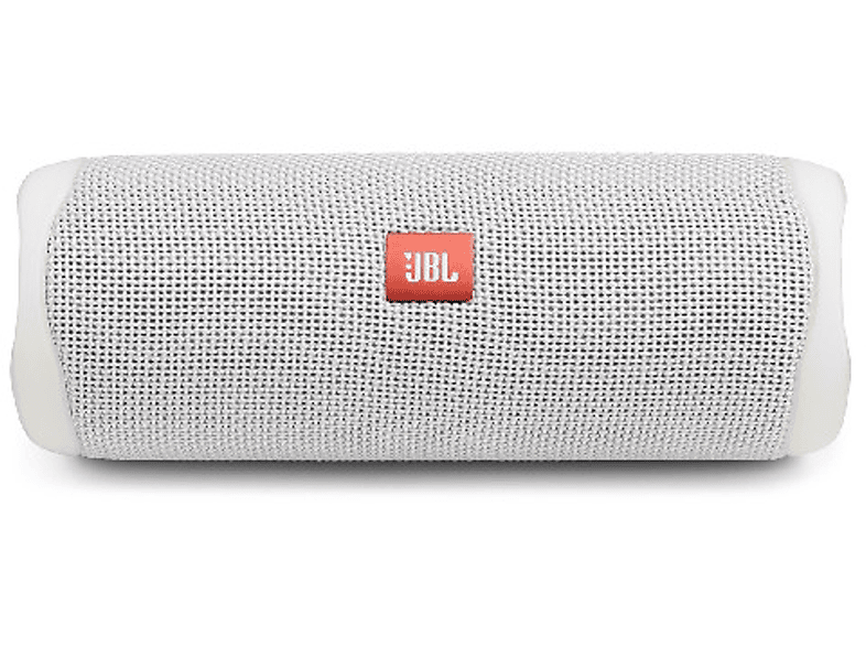 JBL Flip 5 Bluetooth Lautsprecher, weiß, Wasserfest MediaMarkt
