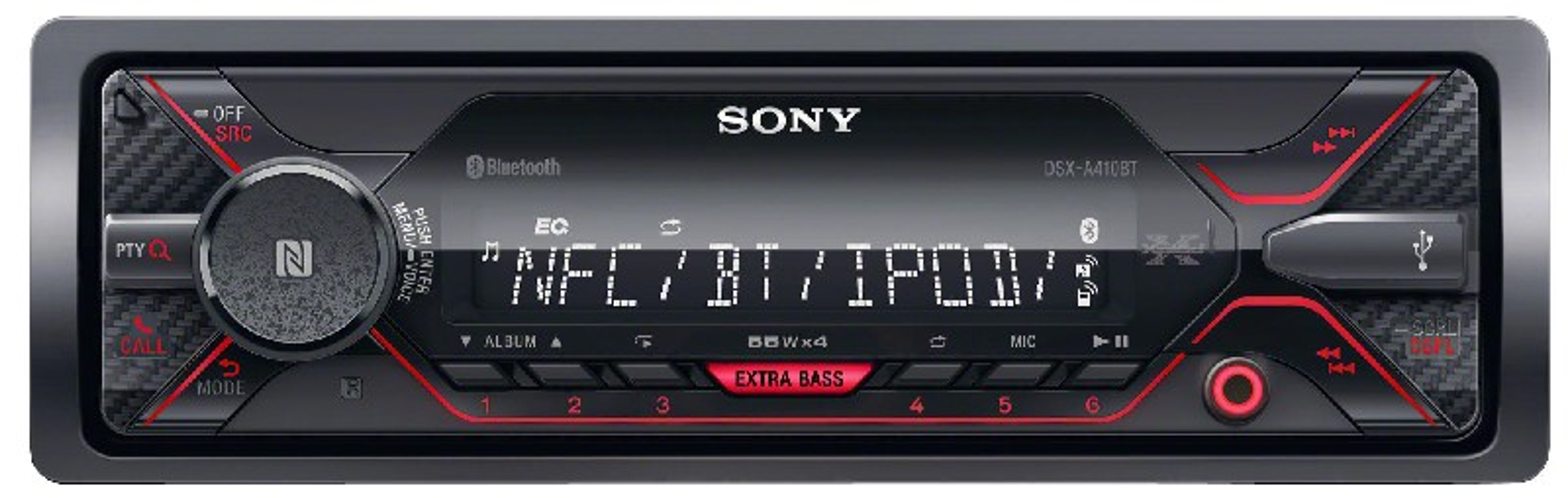 SONY DSX-A 410 BT Autoradio 55 1 Watt DIN