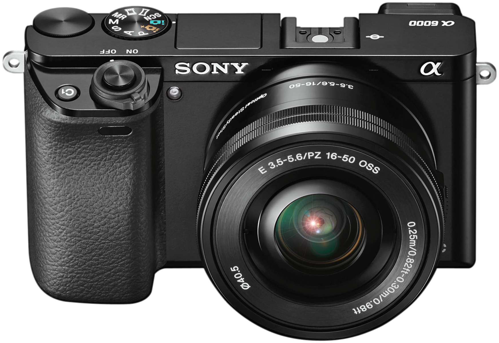 SONY ALPHA 6000 LB EP1650 mm, Display, cm Objektiv 7,6 mit WLAN 16-50 (ILCE6000LB) BLACK Systemkamera