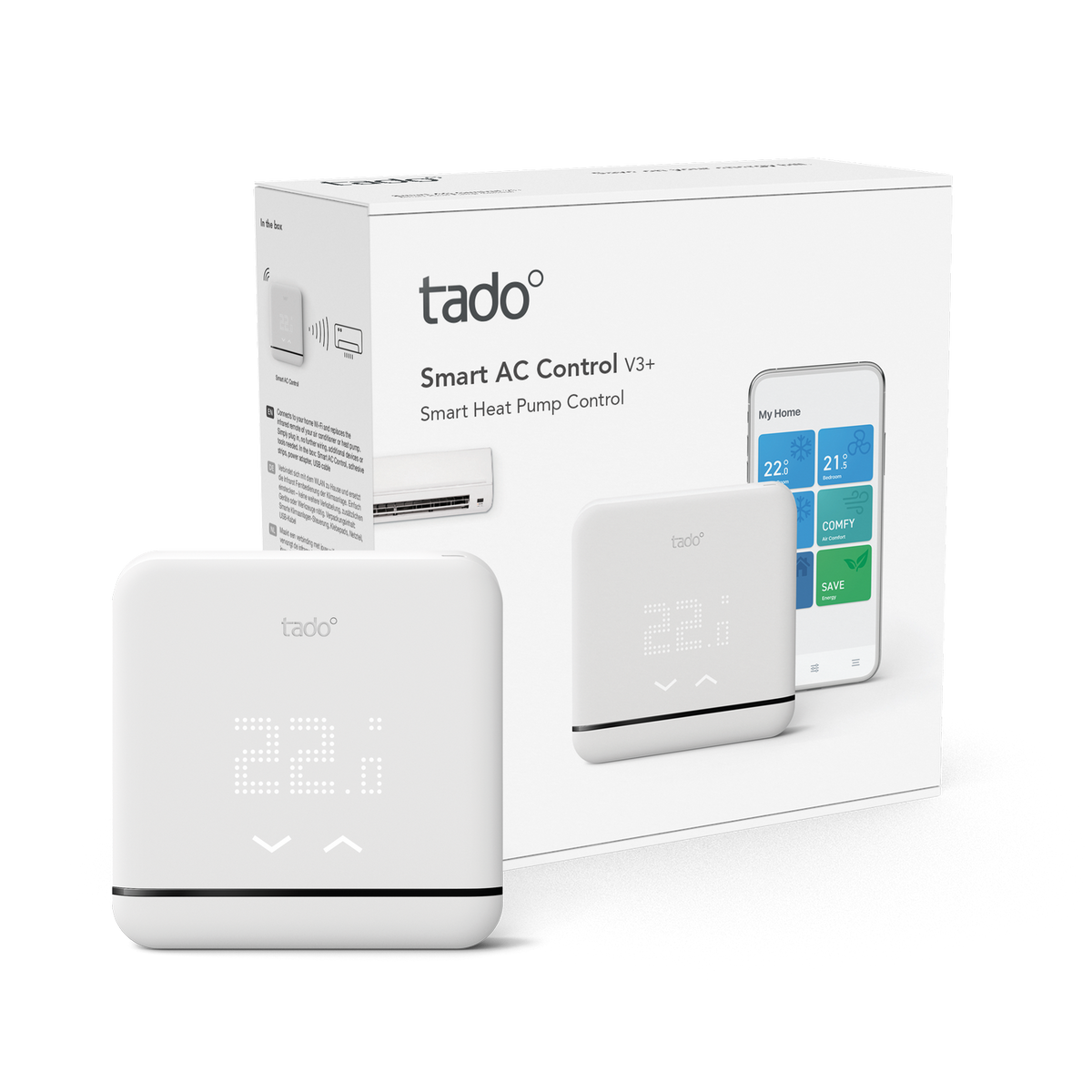 weiß TADO V3+ Klimaanlagen-Steuerung Thermostat,