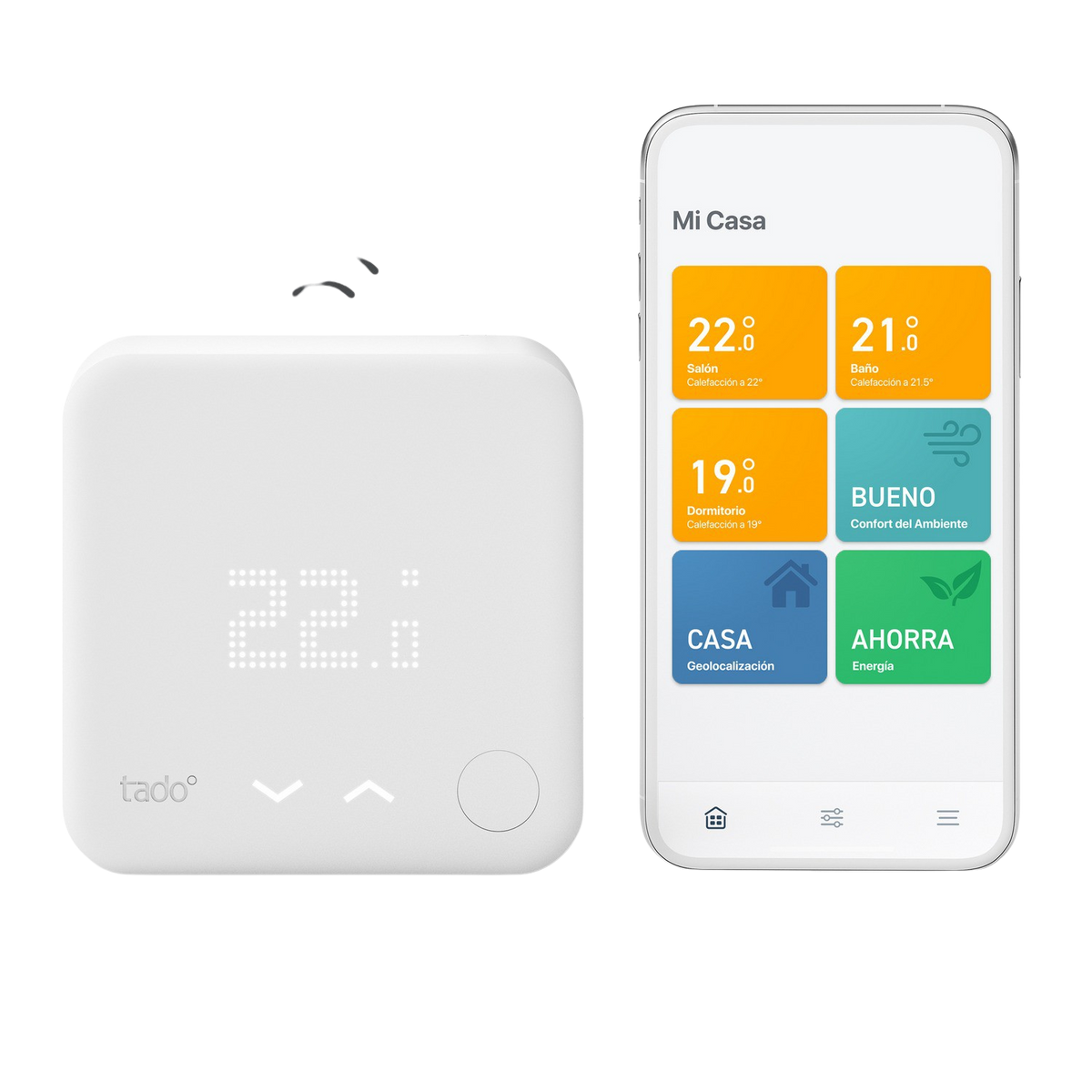 TADO Starter Kit, Wireless V3+ Thermostat Smartes Starter weiß Kit