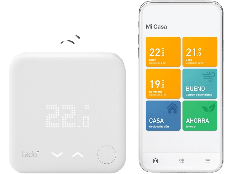 TADO Starter Kit, Wireless V3+ Thermostat Smartes Starter weiß Kit