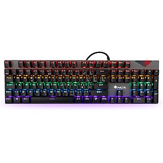 Teclado gaming - NGS GKX-500PORTUGUESE, Cable, Teclas iluminadas, Negro