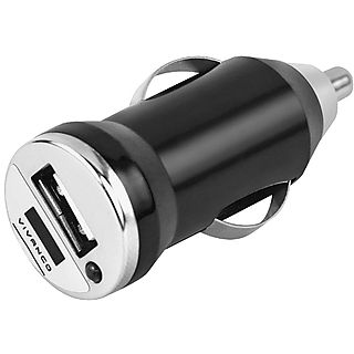 Cargador USB para coche - VIVANCO SD 1Amp+Cable, Negro