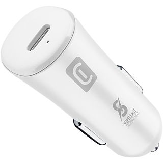 Cargador USB para coche - CELLULARLINE Super Fast Car Power, Blanco