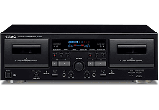 Reproductor cassette W-1200-B;TEAC, Negro