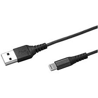 Cable USB  - USBLIGHTNYLBK CELLY, Negro
