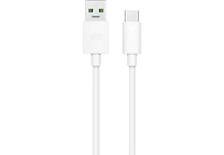 Cable USB Super Vooc;OPPO, Blanco