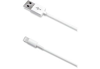Cable USB USBLIGHT;CELLY, Blanco