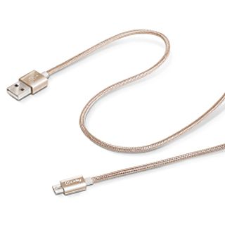 Cable USB  - USBMICROTEXGD CELLY, Oro