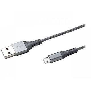 Cable USB  - USBMICRONYLSV CELLY, Plata