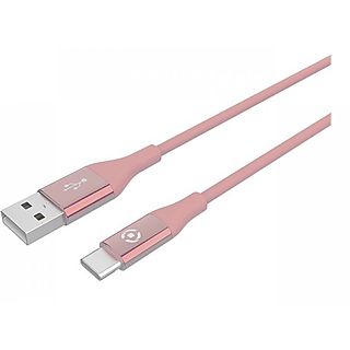 Cable USB  - USBTYPECCOLORPK CELLY, Rosa