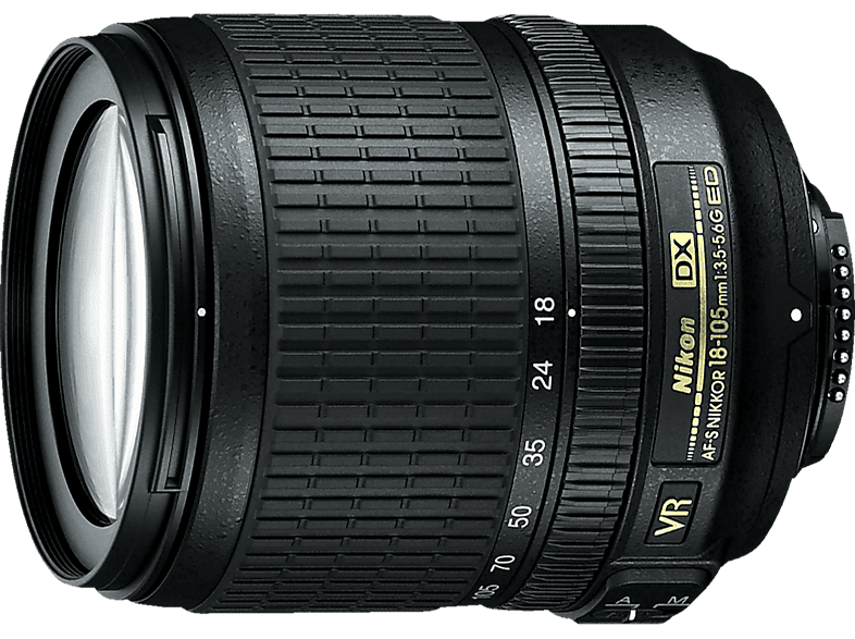 NIKON JAA805DA AF-S mm AF-S, Schwarz) - mm für (Objektiv 105 18-105MM VR ED, VR Nikon DX-Mount, 18 DX, f/3.5-5.6 DX ED