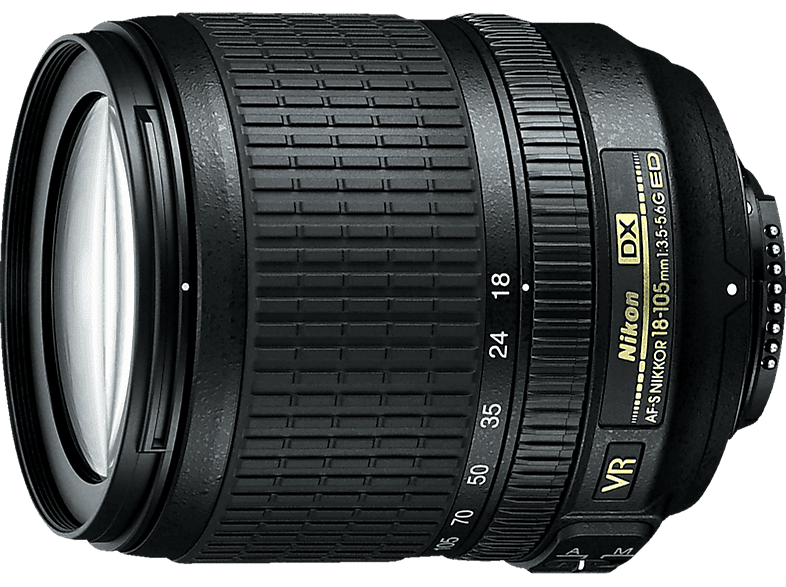 NIKON JAA805DA AF-S DX 18-105MM Nikon ED f/3.5-5.6 mm ED, VR Schwarz) AF-S, 18 - mm für DX, 105 VR DX-Mount, (Objektiv