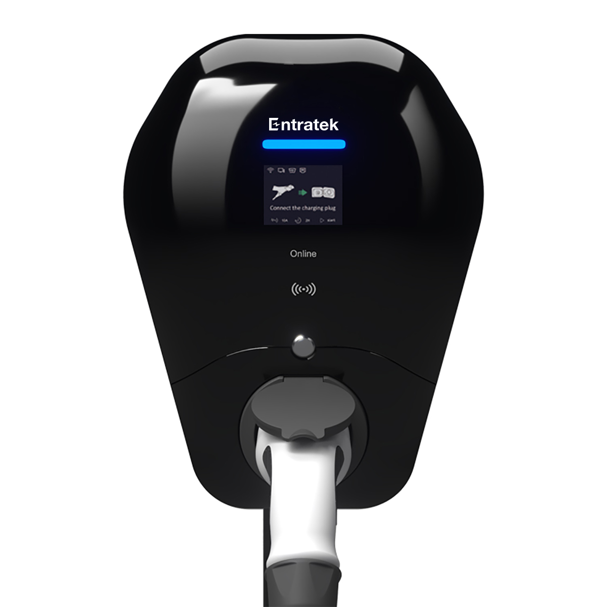 ENTRATEK Power Dot Fix 22 kW Steckdose 22 Wallbox, mit & kW App
