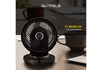 GUTFELS VT 66566 sw Tischventilator Schwarz (60 Watt)