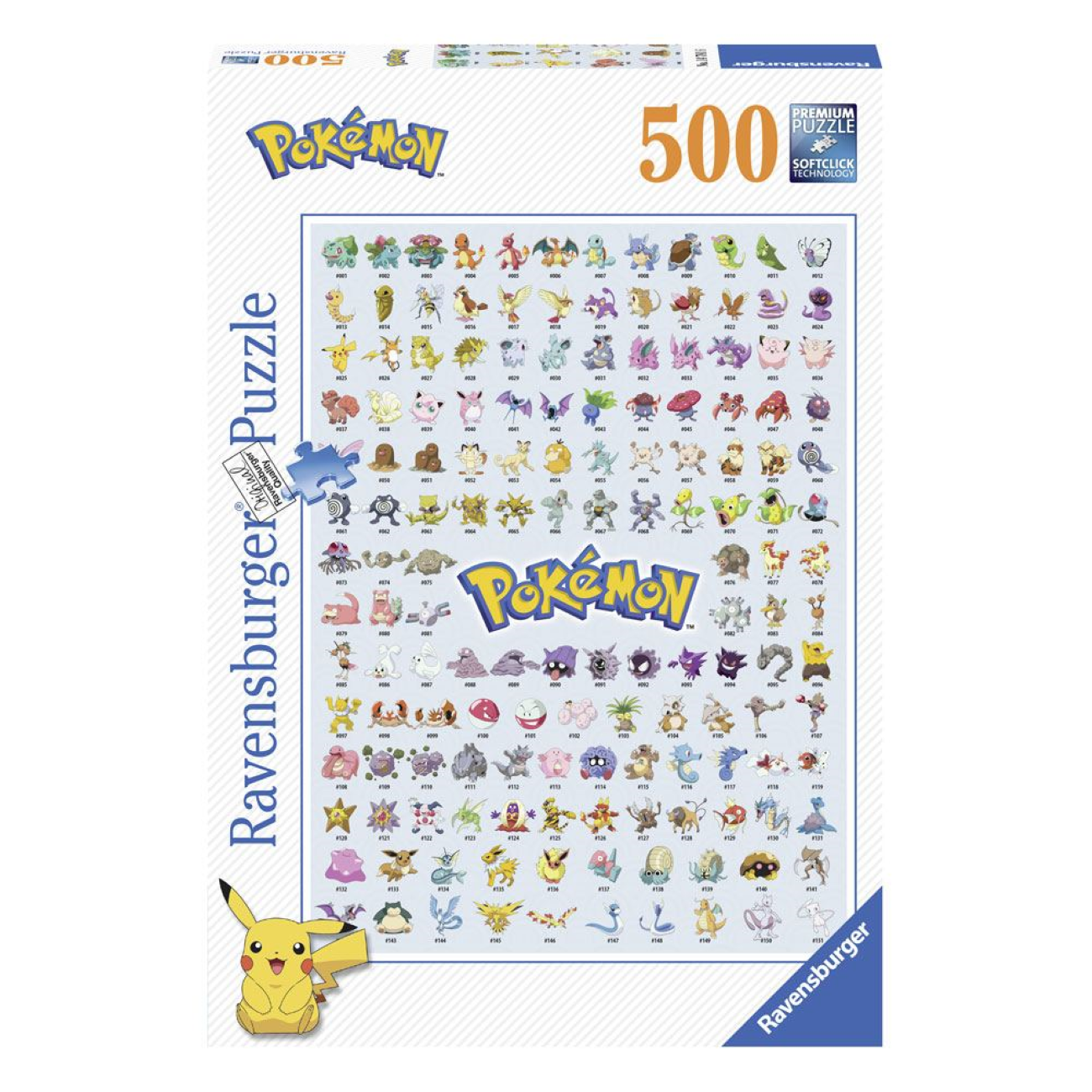 Pokédex Teile) Puzzle (500 RAVENSBURGER Pokémon