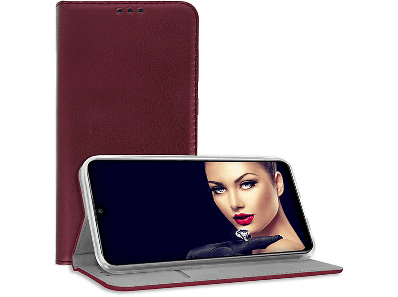 Magnetic Klapphülle, C21-Y, MORE Bookcover, Realme, C21Y, ENERGY Smart Weinrot MTB C25Y,