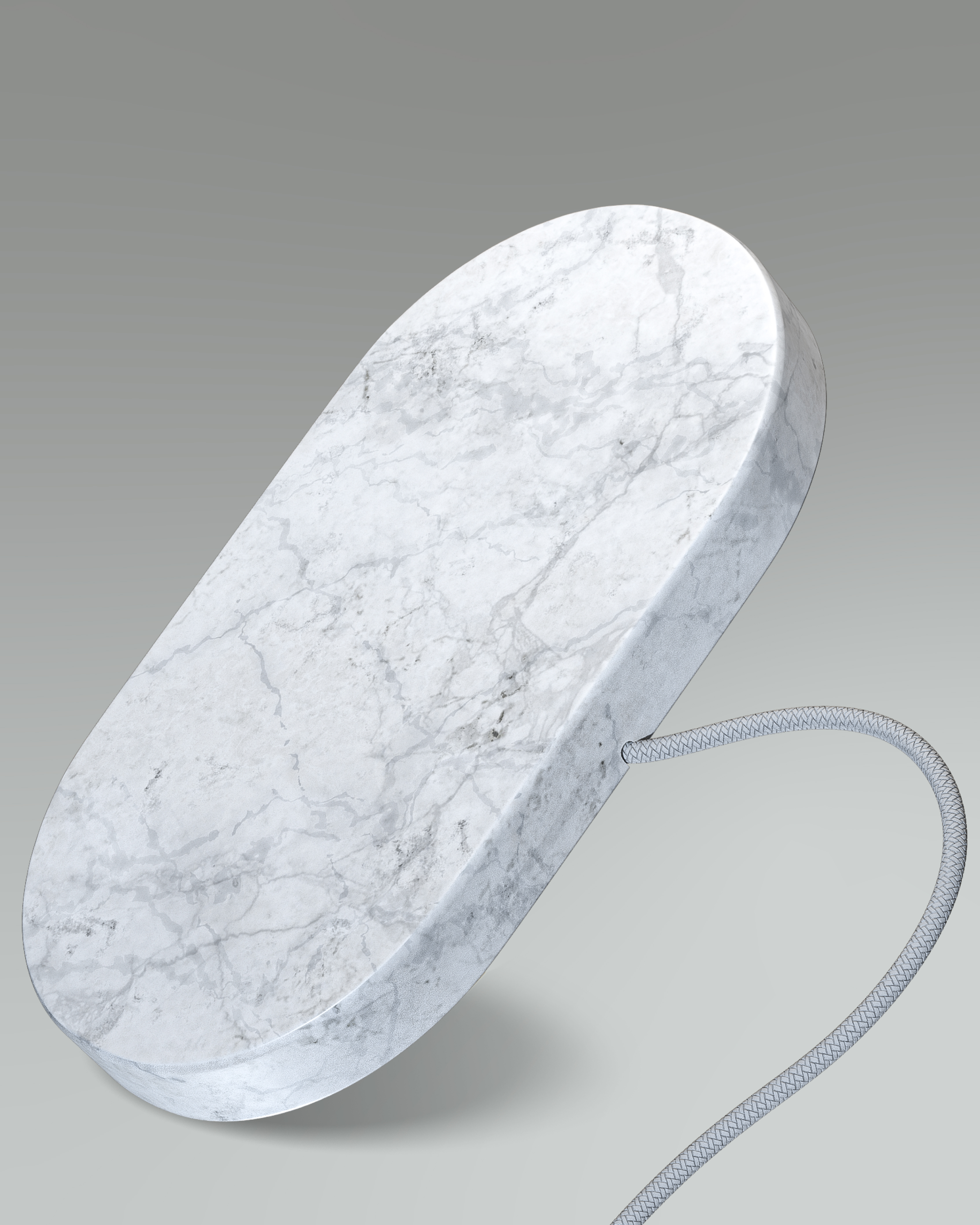 EINOVA Dual Charging Stone Marble Marble White White Induktions-Ladegerät alle