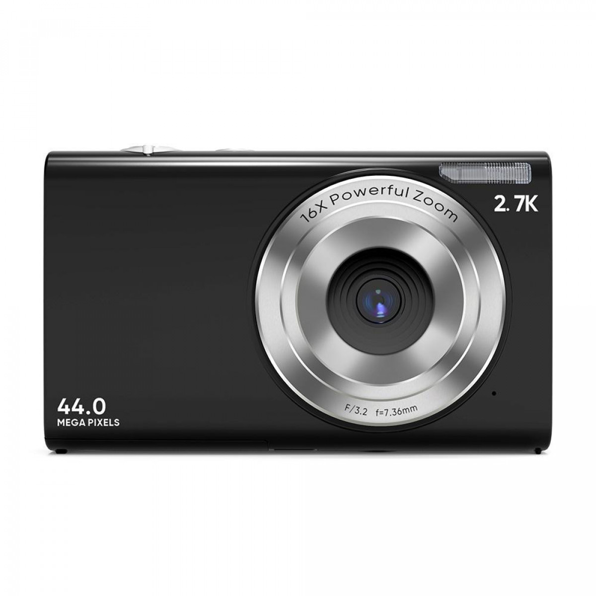 INF Digitalkamera 2.7K / 44MP 16x / Digitalkamera LCD- Zoom schwarz