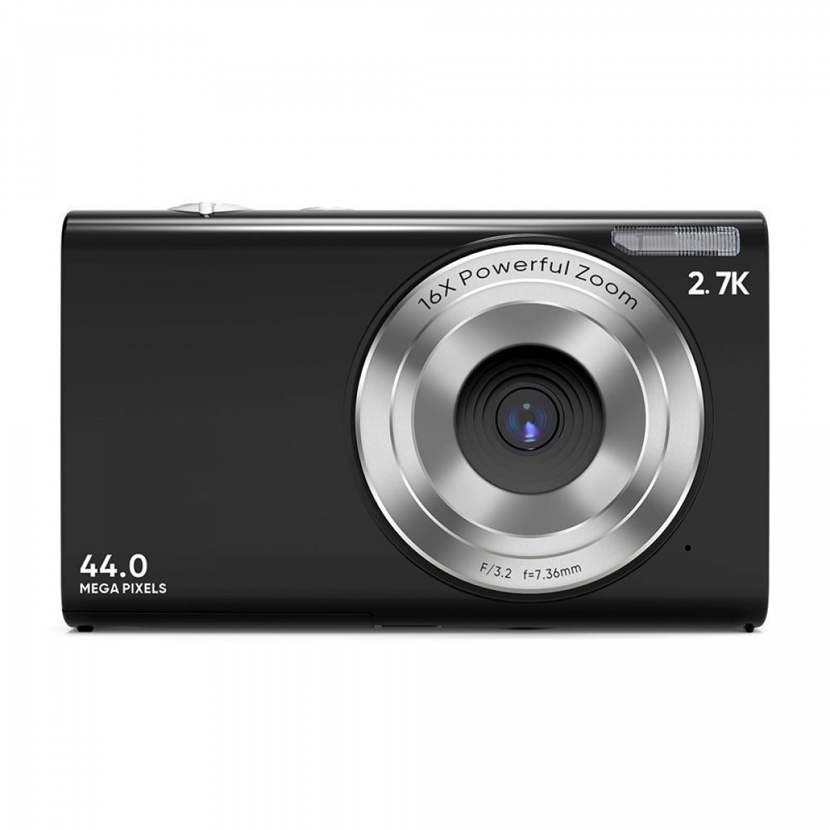 Zoom / 2.7K 16x Digitalkamera schwarz, INF Digitalkamera 44MP LCD- /