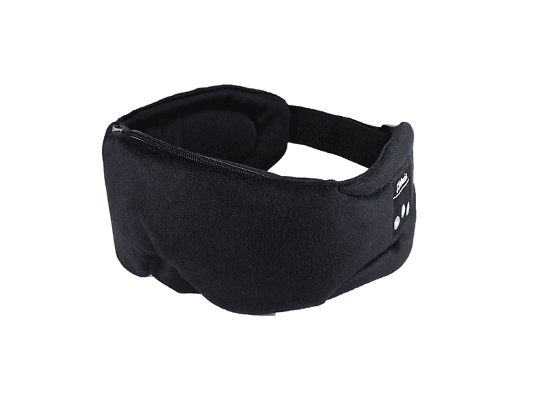 INF Schlafmaske mit integrierten Kopfhörern Bluetooth 5.0 schwarz, Over-ear Bluetooth Kopfhörer Schwarz