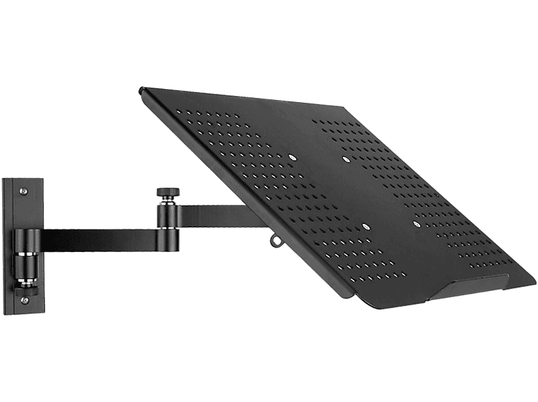 DRALL INSTRUMENTS Schwarze Wandhalterung mit Adapterplatte für Laptop Notebook Netbook Modell: L52B-APB Wandhalterung