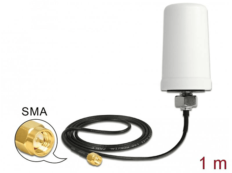DELOCK 12545 Antenne, Weiß | Netzwerk-Antennen