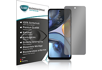 SLABO Blickschutz View Protection Schwarz 360° Displayschutz(für Motorola moto g22)