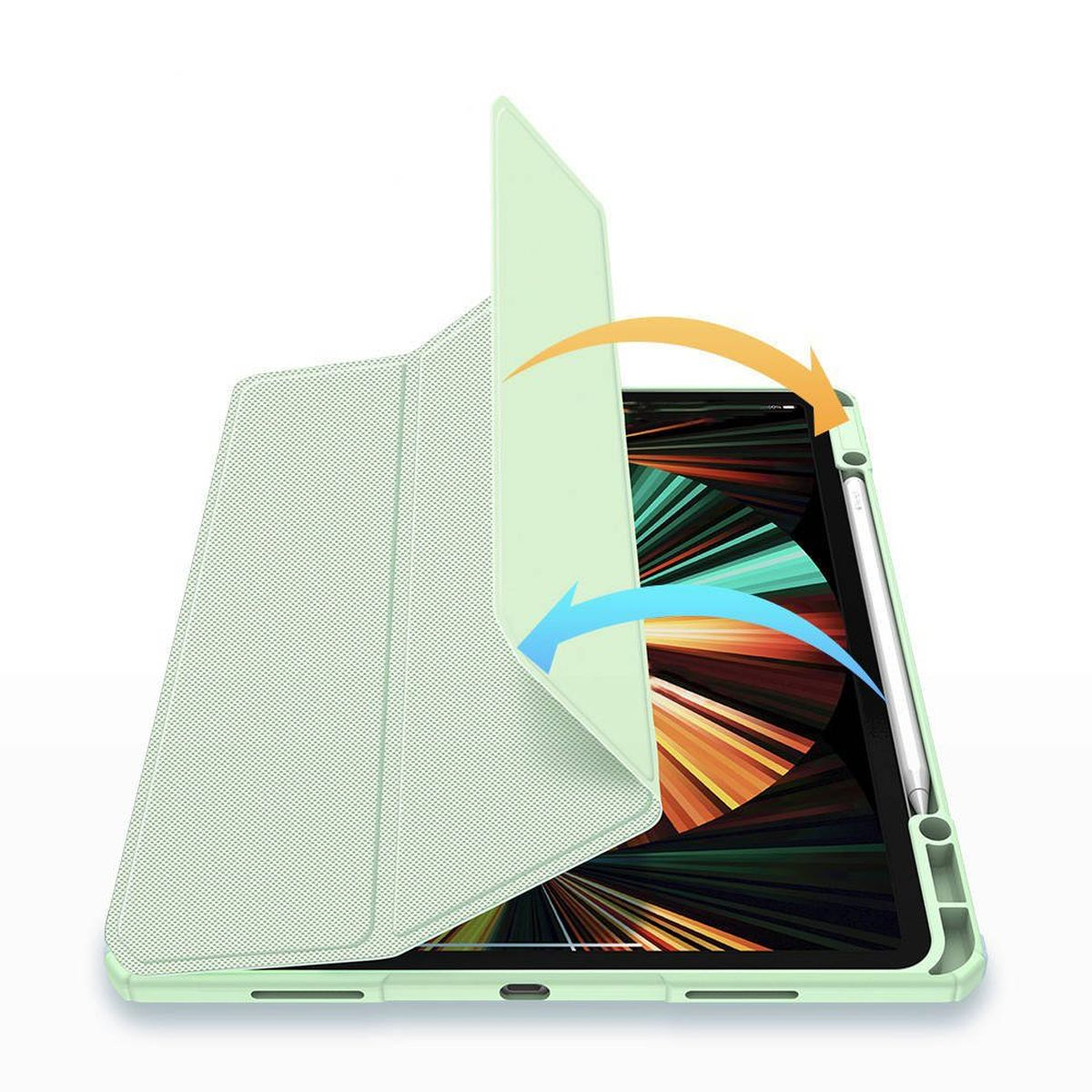 DUX DUCIS Air 2022 iPad Apple Tablethülle Grün Toby Bookcover 10.9\