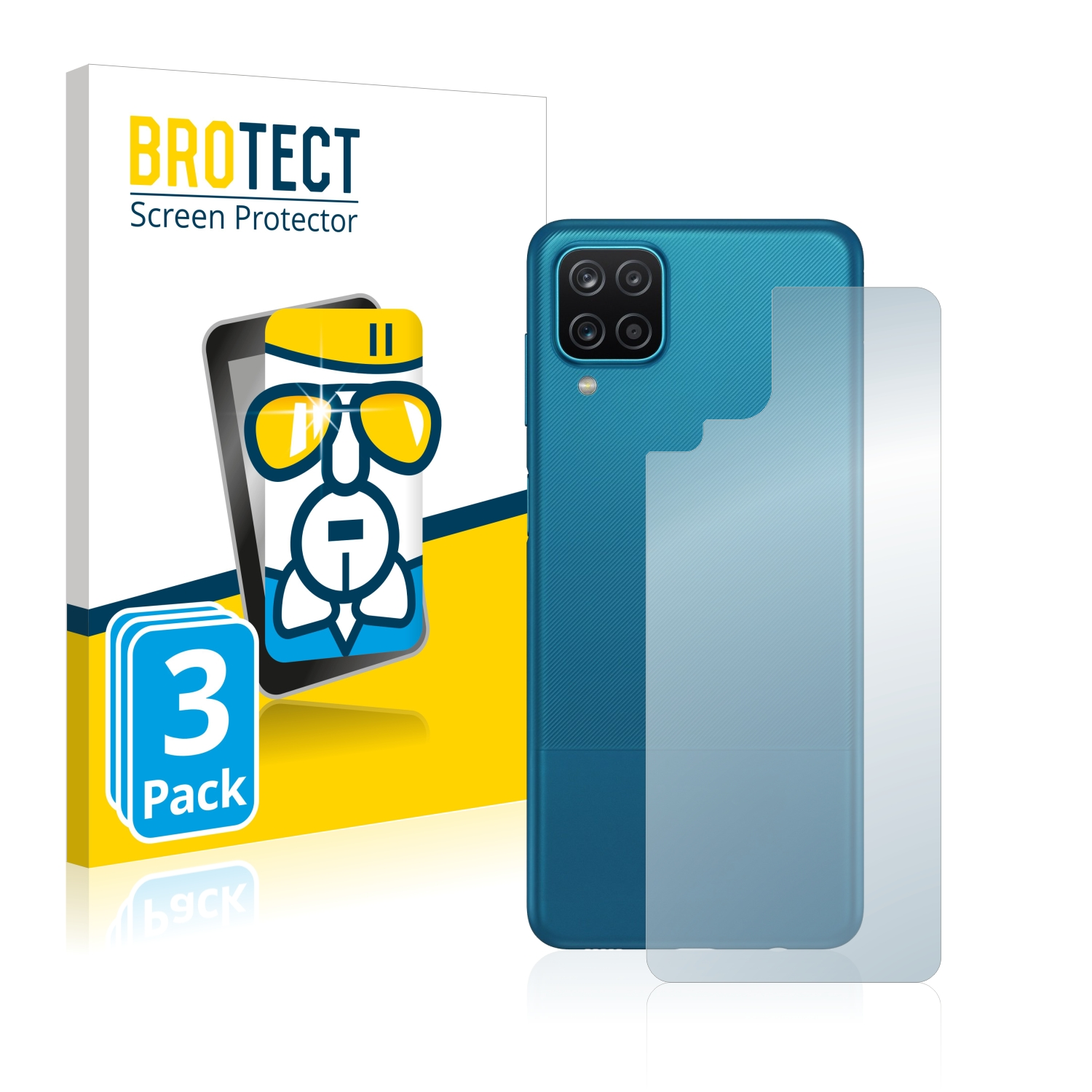 BROTECT 3x klare Galaxy Schutzfolie(für Samsung Airglass A12)