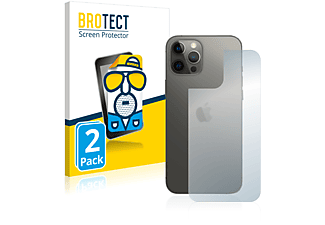 BROTECT 2x matte Schutzfolie(für Apple iPhone 12 Pro Max (Rückseite))