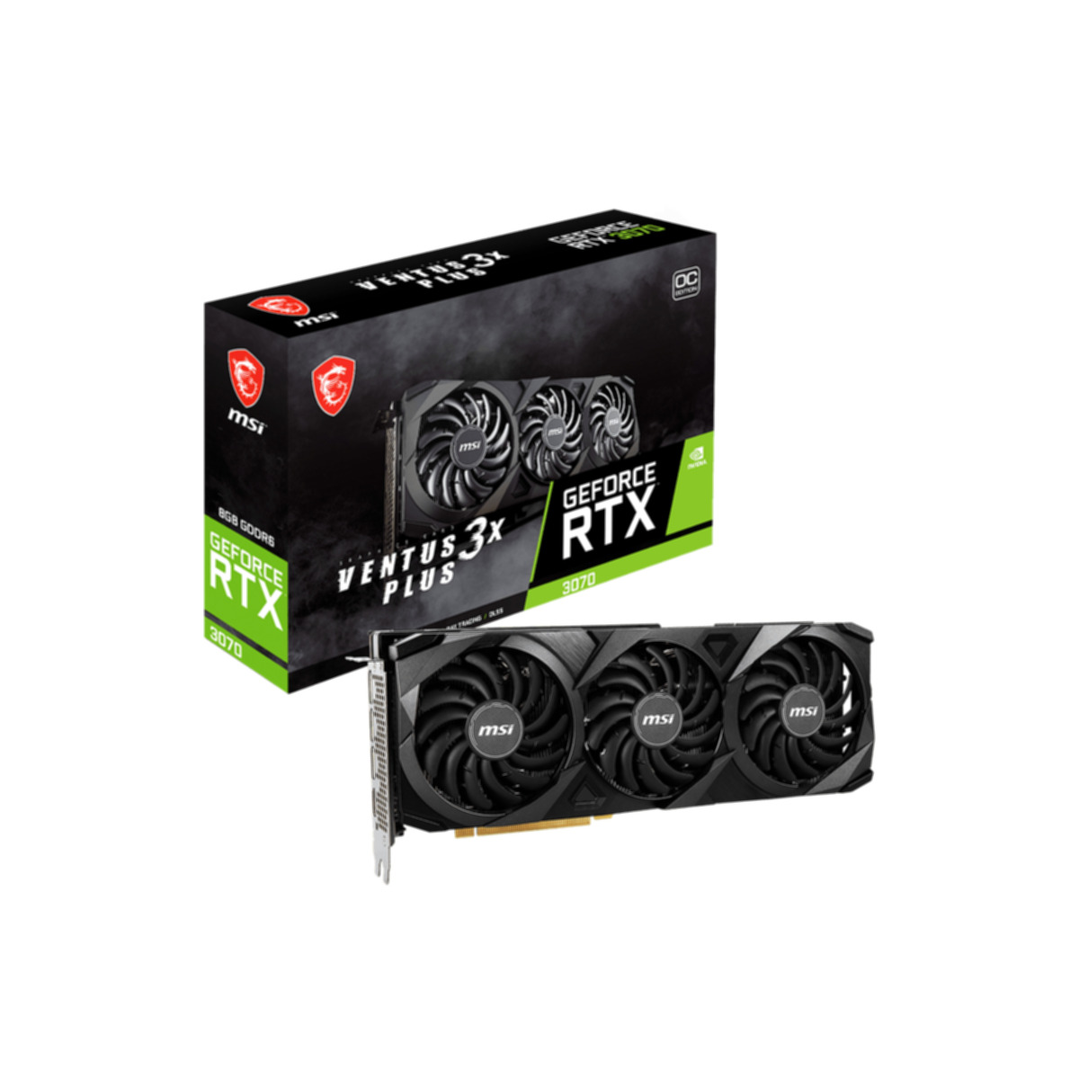 (NVIDIA, 3X Grafikkarte) LHR VENTUS MSI PLUS 8G GeForce OC RTX 3070