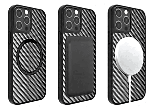 4SMARTS Carbon Case, Backcover, Apple, iPhone 13 Pro Max, schwarz