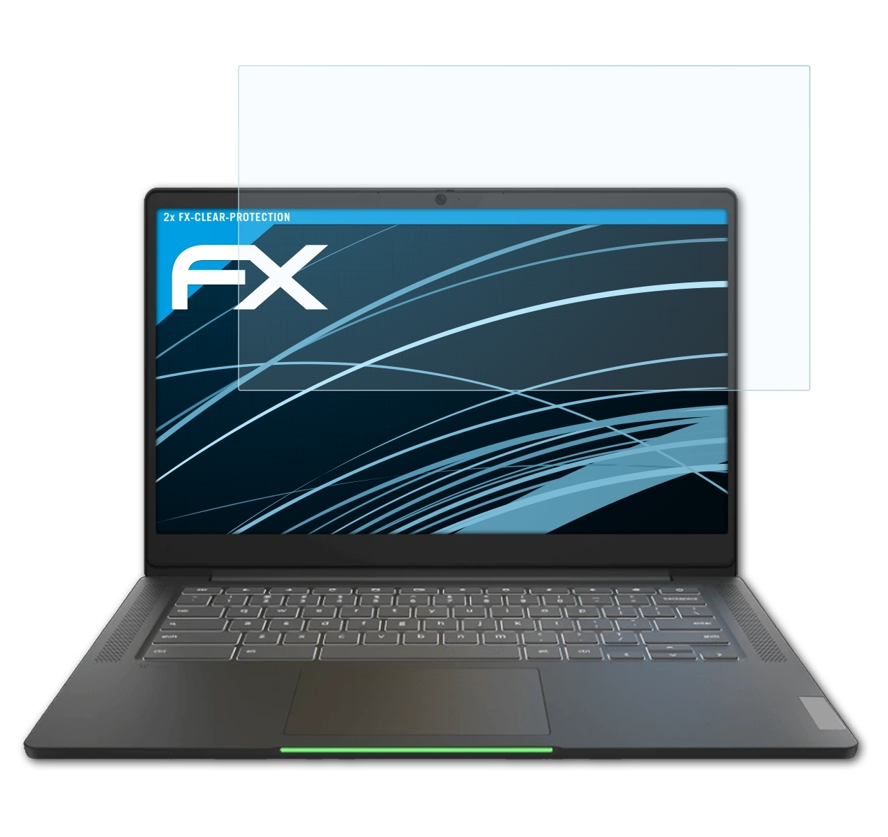 Displayschutz(für 2x (14 Lenovo 5i Gen Chromebook ATFOLIX inch)) FX-Clear IdeaPad 6