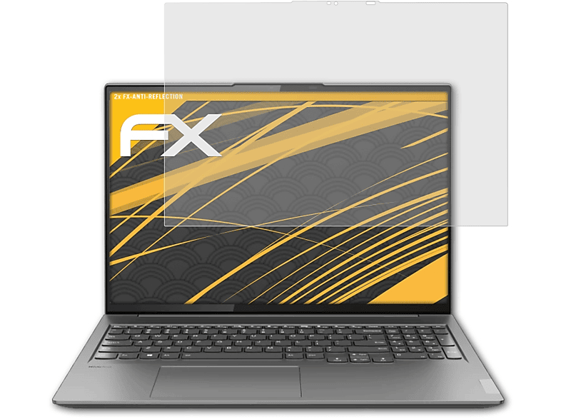 ATFOLIX 2x FX-Antireflex Displayschutz(für Lenovo Yoga Slim 7 Pro (Gen 6))