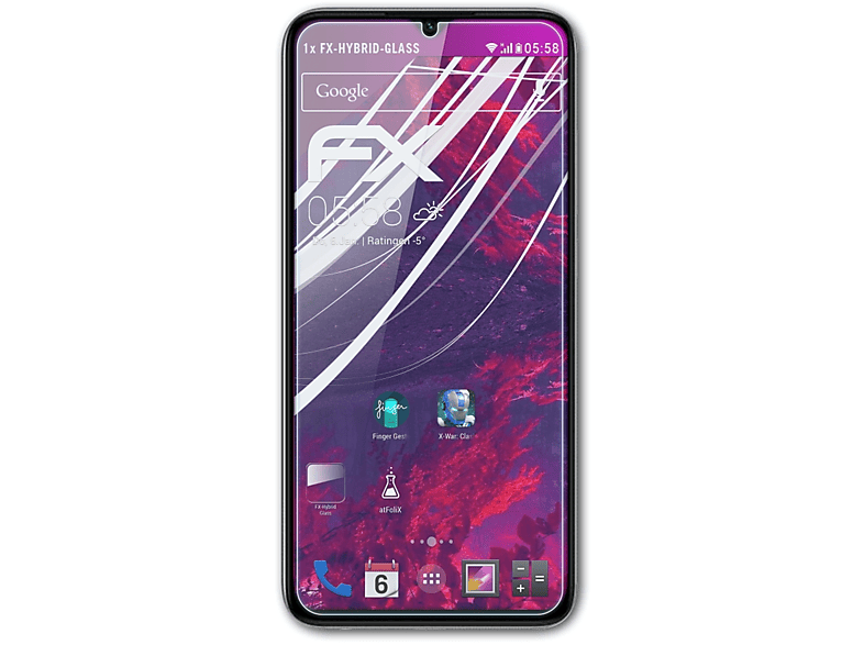 Redmi Xiaomi ATFOLIX (2021)) 8 Schutzglas(für Note FX-Hybrid-Glass