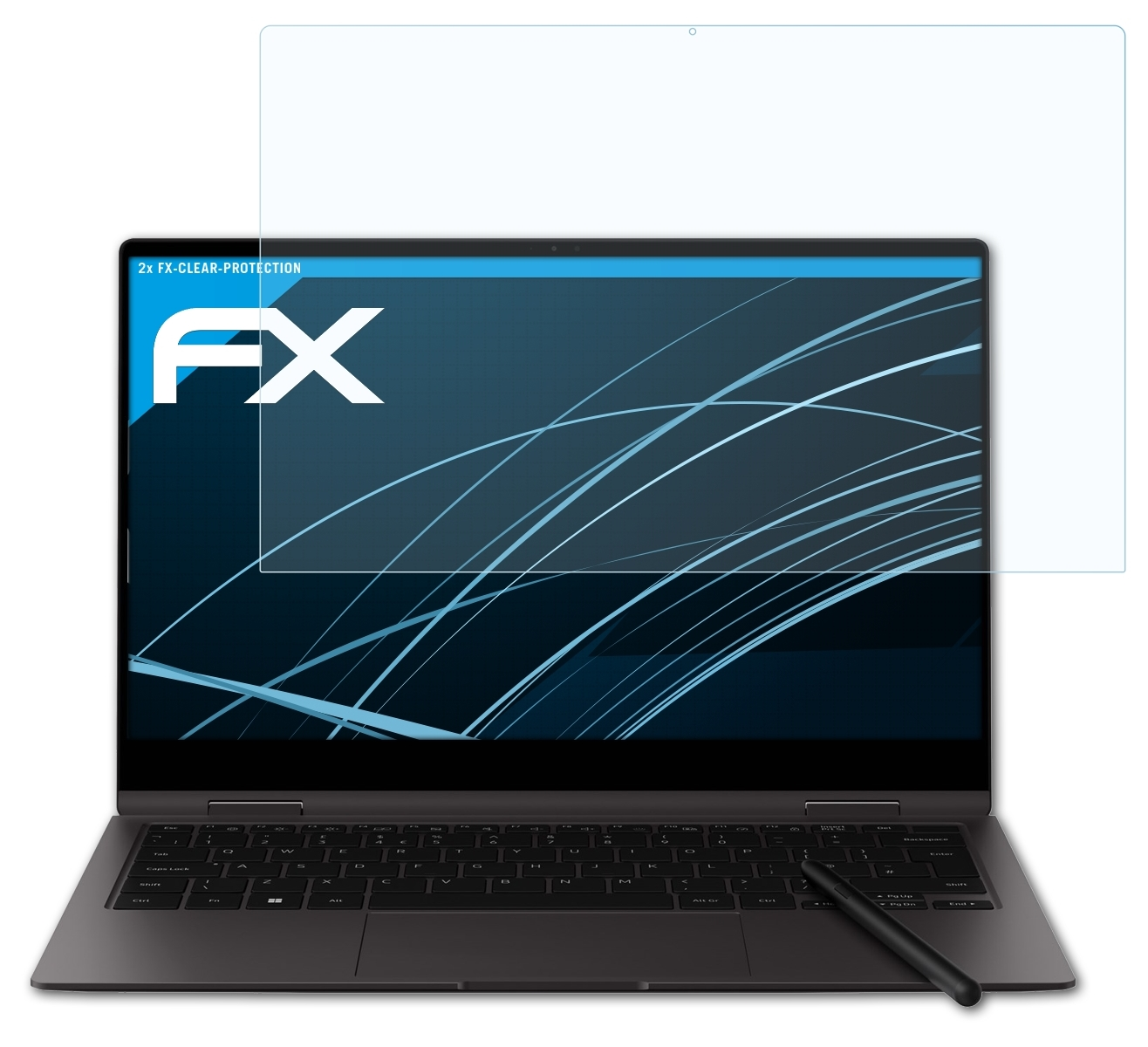 ATFOLIX 2x Displayschutz(für Pro FX-Clear 360 Galaxy Inch)) Samsung (13 Book2