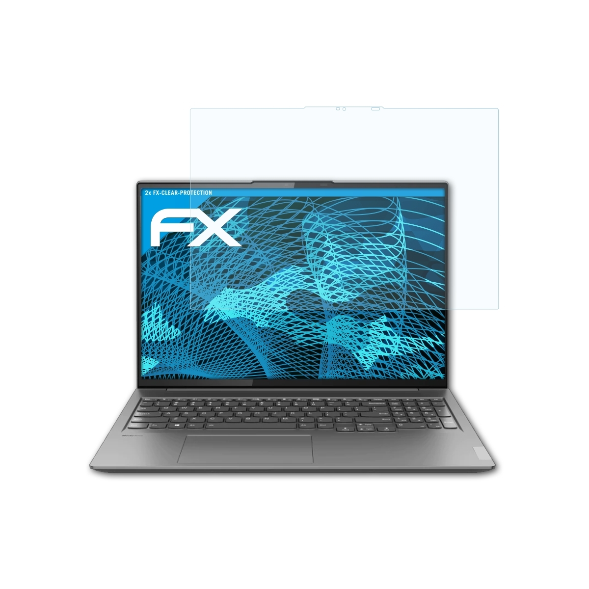 2x (Gen Pro Lenovo Displayschutz(für 6)) Yoga 7 Slim ATFOLIX FX-Clear