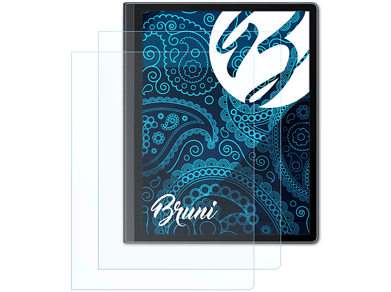 BRUNI 2x Basics-Clear Schutzfolie(für Huawei MatePad Paper)